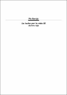 Portada La lucha por la vida III. Aurora roja