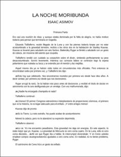 Portada La noche moribunda