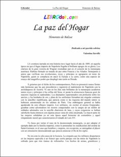 Portada La paz del hogar