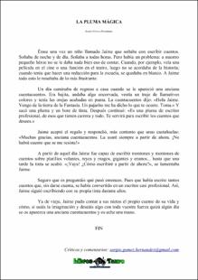 Portada La pluma mágica