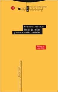 Portada Filosofía política 1. Ideas políticas y movimientos sociales : Enciclopedia IberoAmericana de Filosofía Volumen 13