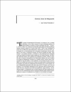 Portada Gramsci lector de Maquiavelo