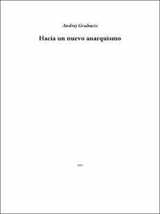 Portada Hacia un nuevo anarquismo