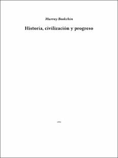 Historia civilización y progreso