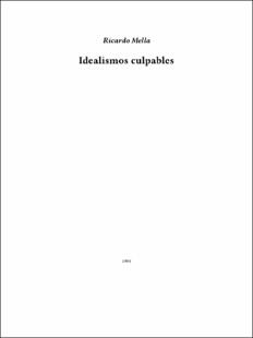 Portada Idealismos culpables