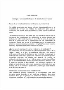 Portada Ideología y aparatos ideológicos de EstadoFreud y Lacan